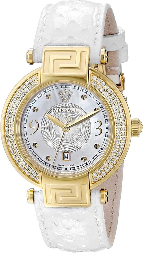 versace women's 68q70d498 s001 white band|Versace Watches .